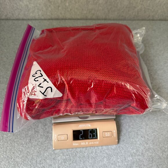 Misslook Red Hooded Cardigan‎ Bunny Rabbit Glasses Faux Fur Lining Size Large ? - Picture 10 of 11